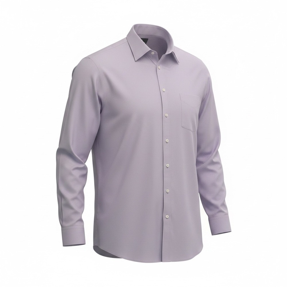 Stafford Tailored Culture Travel Easy-Care Broadcloth Dress Shirt Purple